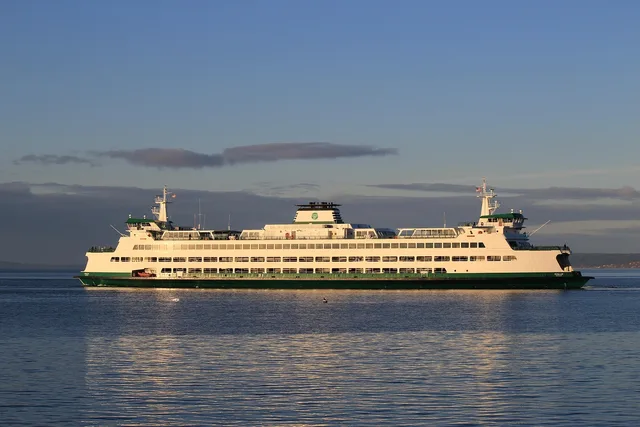 ferry, ship, passenger, vessel, transport, transportation, maritime, puget sound, washington state. What 20 round trips of ferry commuting cost in Seattle, New York and San Francisco