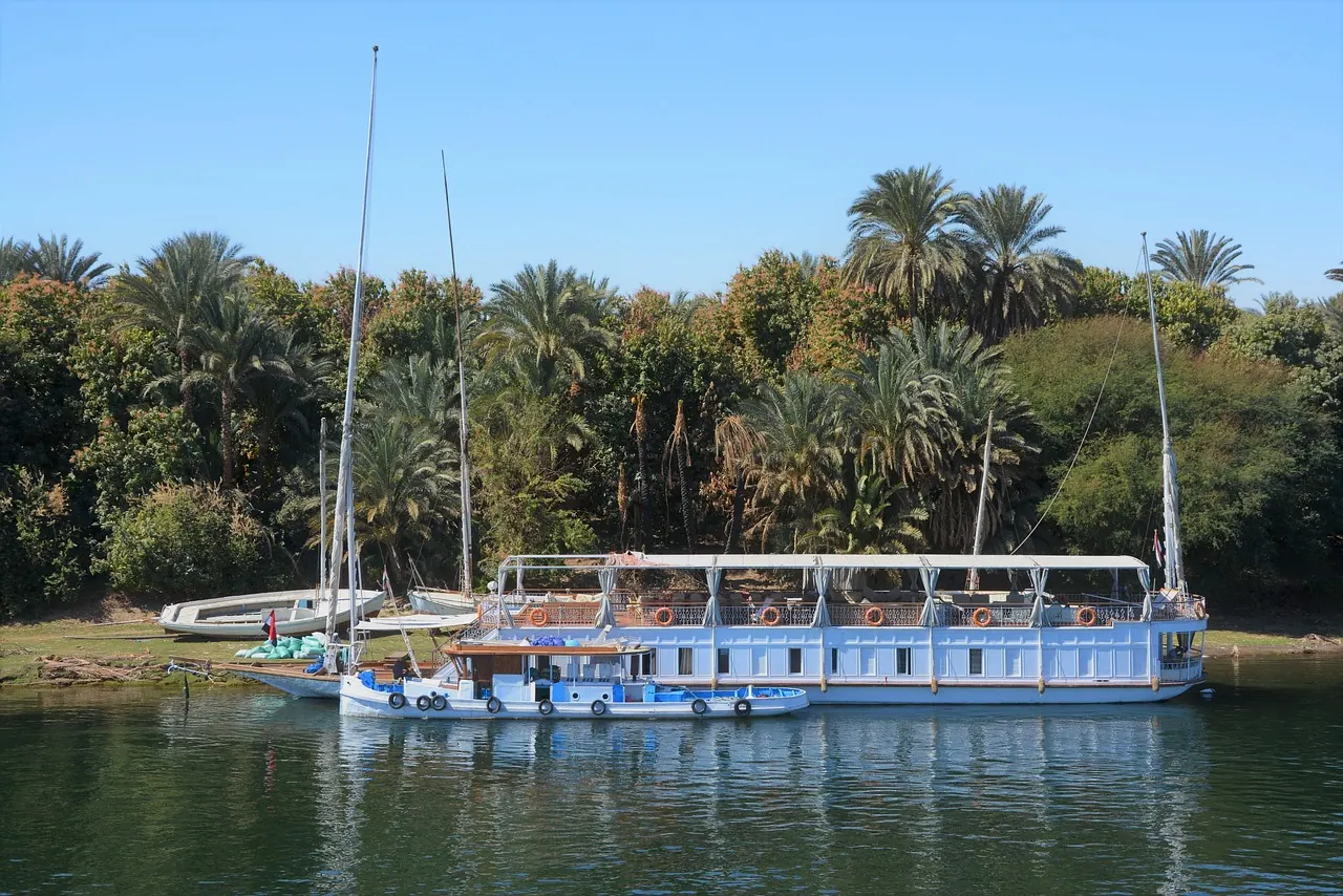 egypt, nile, ferry boat, ferry, ship, river cruise